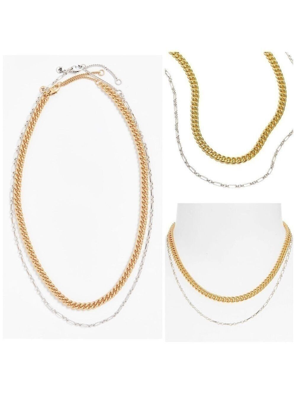 Madewell Mixed Metal Chain Necklace Set - Picture 5 of 13